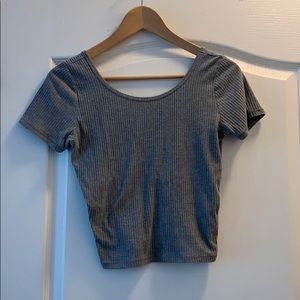 Gray holister top easy to go shirt